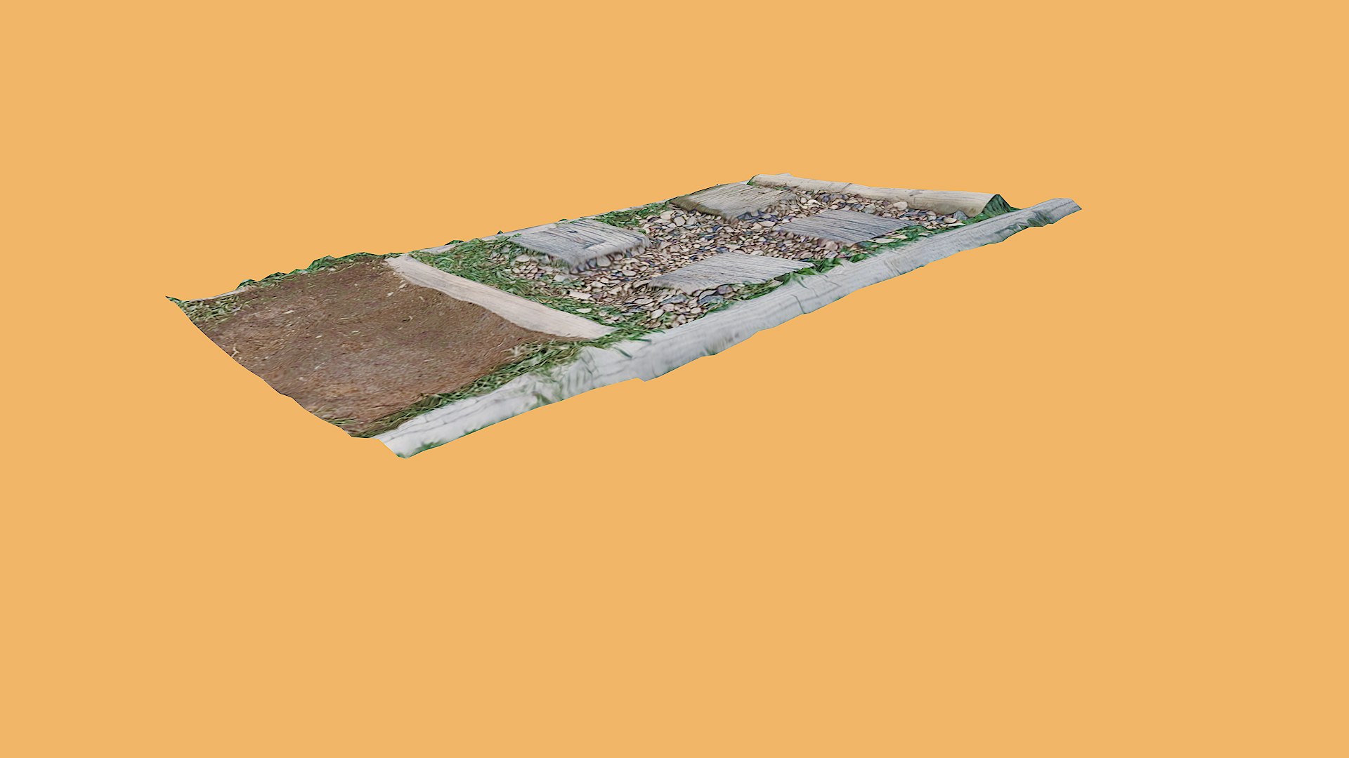 Stone Walkway Model - TurboSquid 2017711