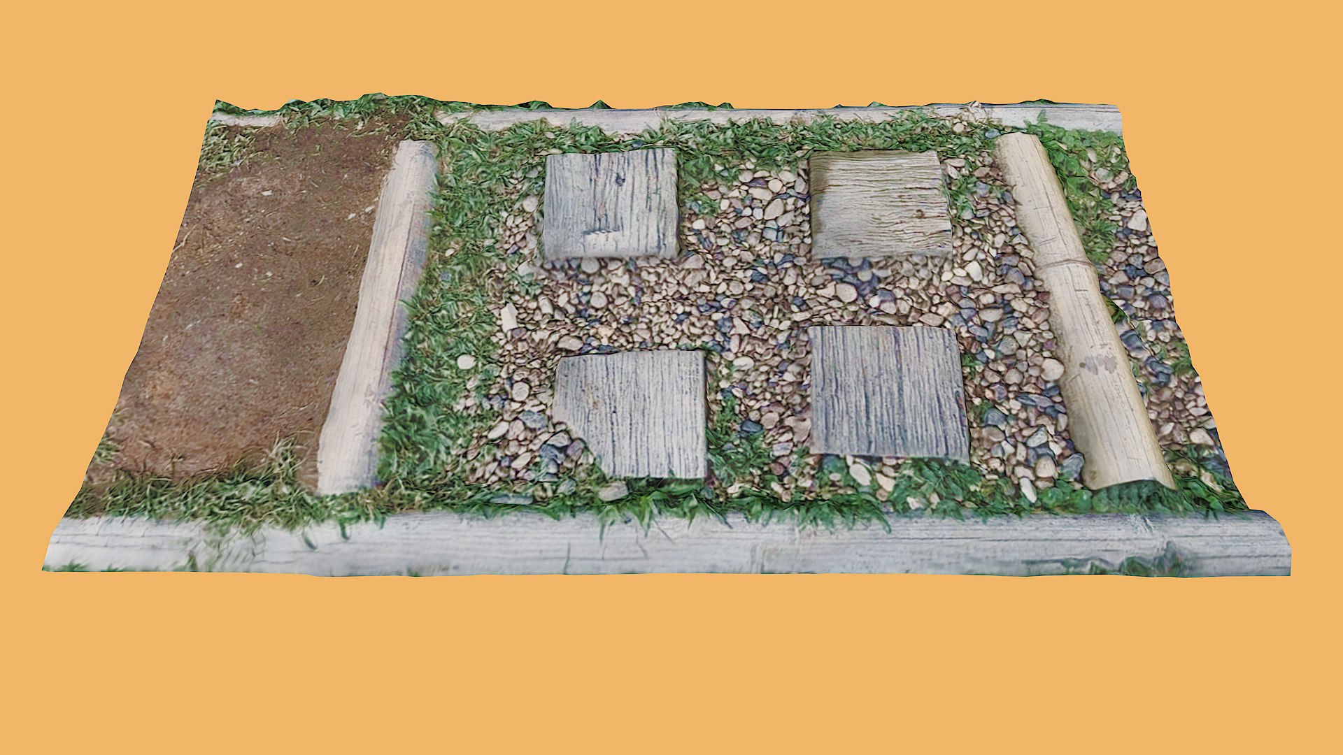 Stone Walkway Model - TurboSquid 2017711