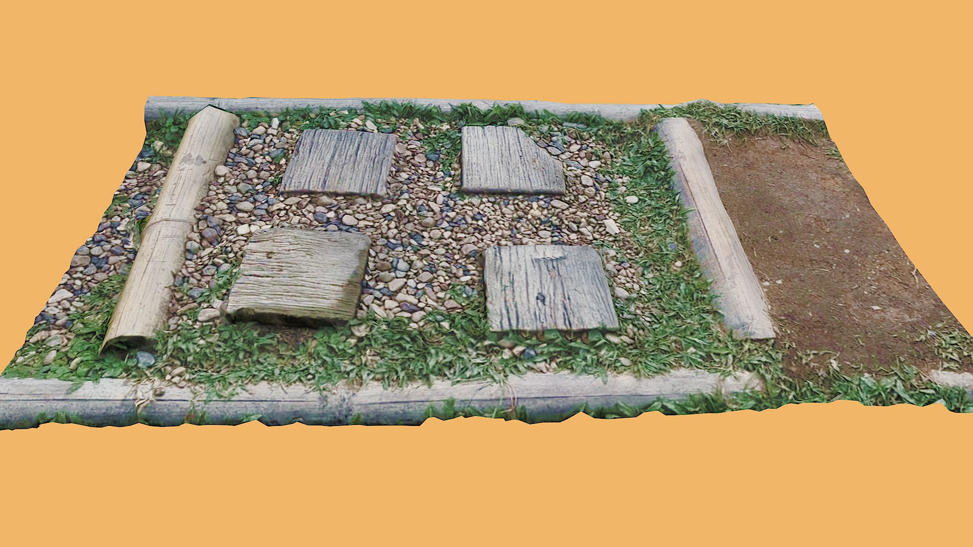 Stone Walkway Model - TurboSquid 2017711