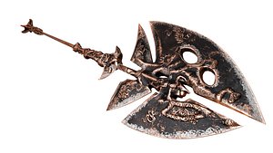 3D Royal Axe Low Poly model