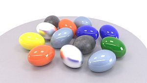 3D eggs decoration easter
