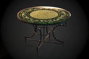 Moroccan table Mosaic Tiles 02