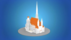 3D St Stephens Cathedral Wien