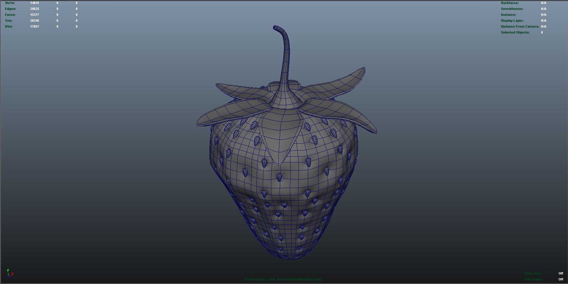 strawberry berry 3d model