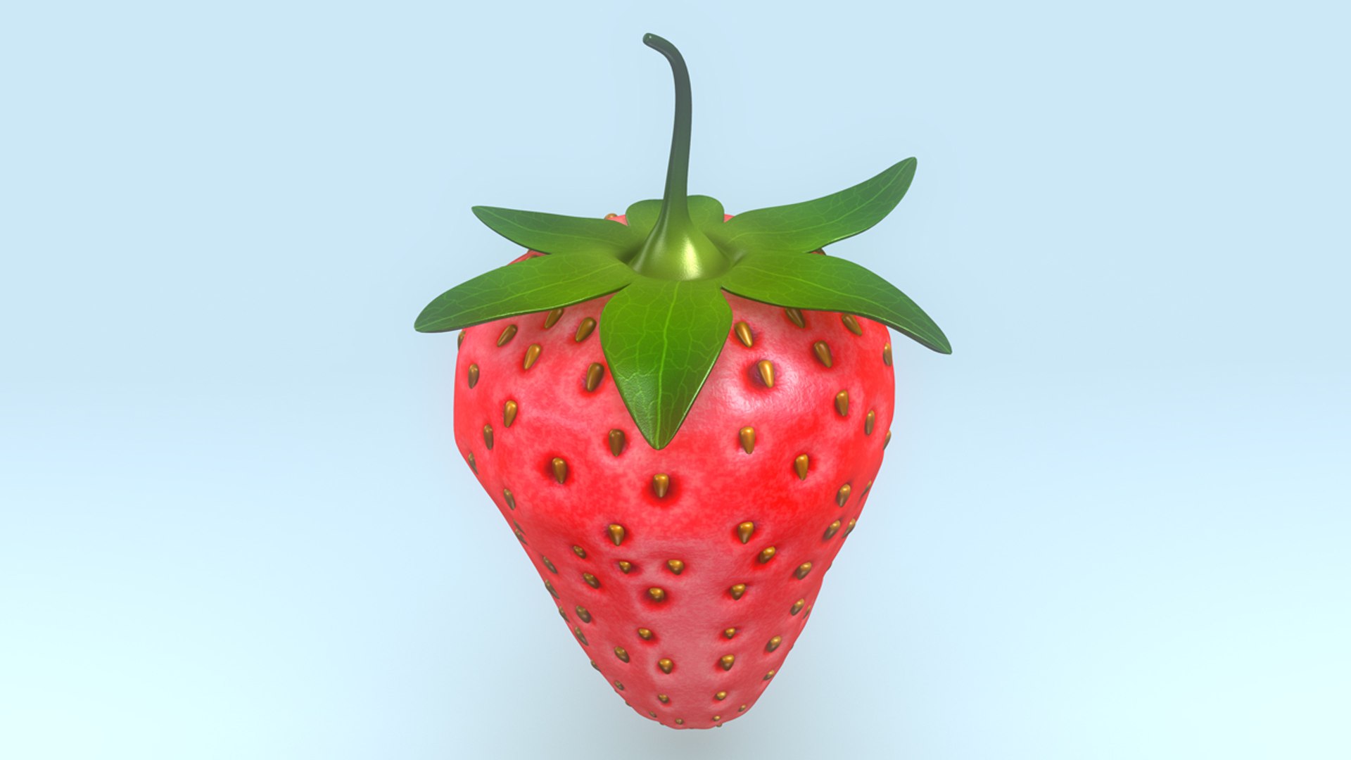 strawberry berry 3d model
