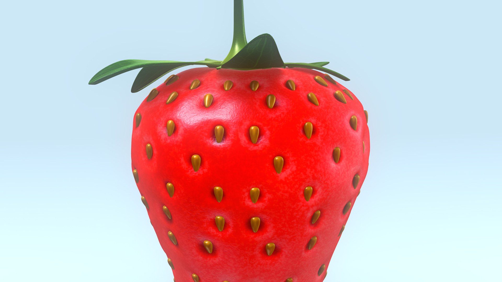 strawberry berry 3d model