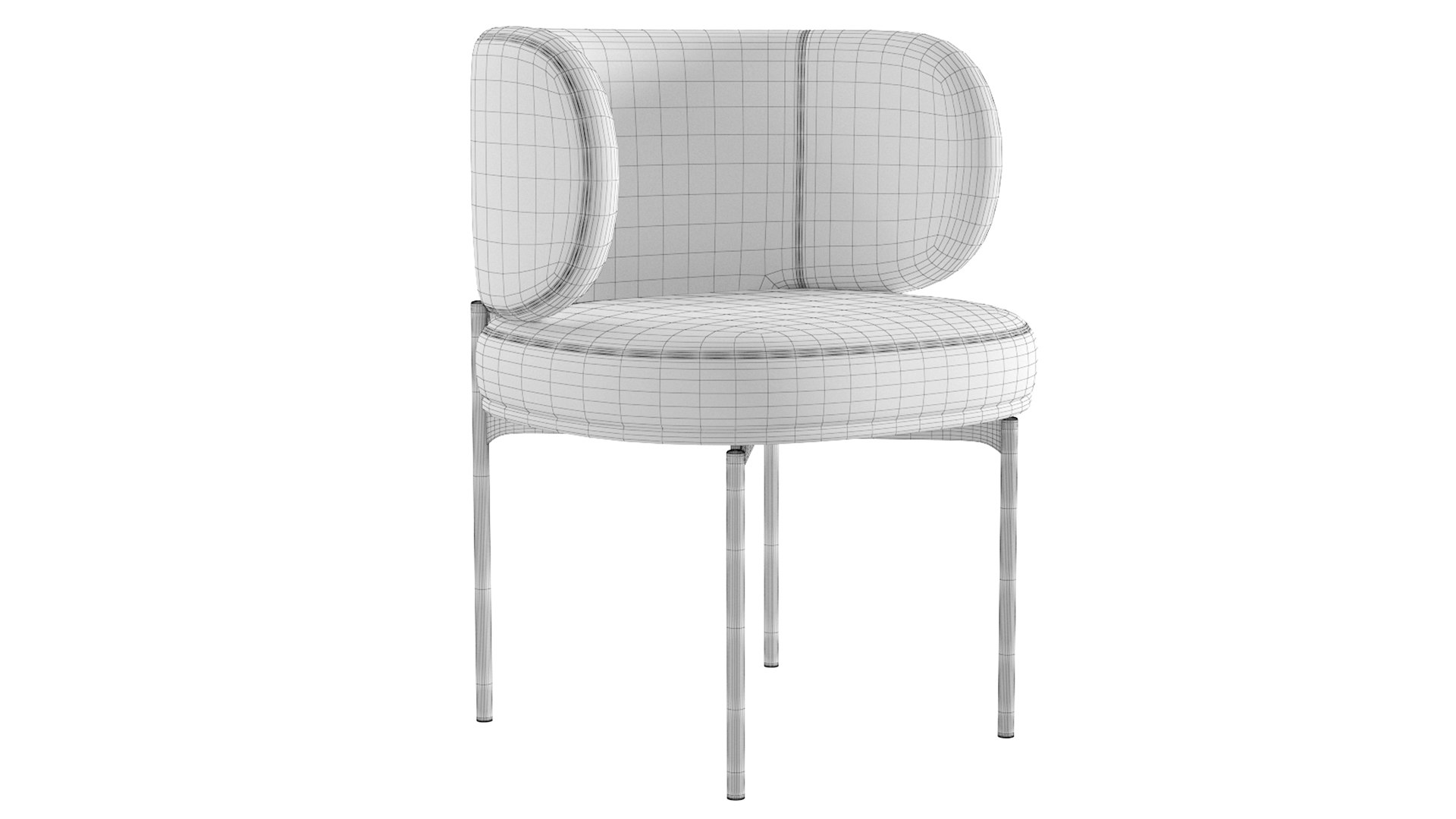 3D Akiko Dining Chair Gallotti and Radice model - TurboSquid 1805278