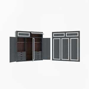 Minimalist Wardrobe Closet - PBR Textures - Game Ready