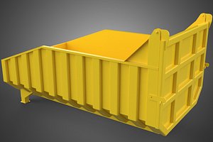 BED DUMP BODY BOX CONTAINER BIN CARGO TRUCK VEHICLE PICK UP CAR 3D