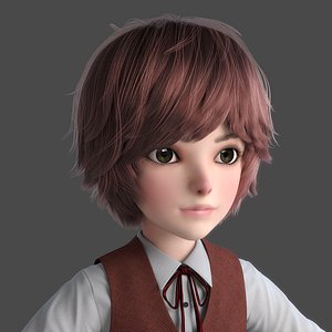 boy cartoon 3D model