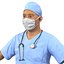 male surgeons 3d model