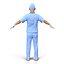 male surgeons 3d model
