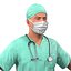 male surgeons 3d model