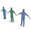male surgeons 3d model