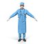 male surgeons 3d model