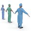 male surgeons 3d model