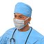 male surgeons 3d model