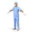 male surgeons 3d model