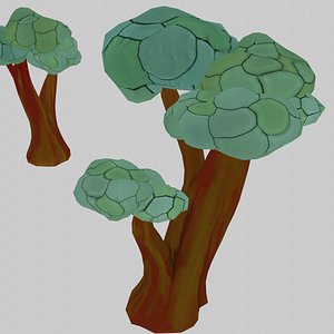 Citrus Grove stylised trees