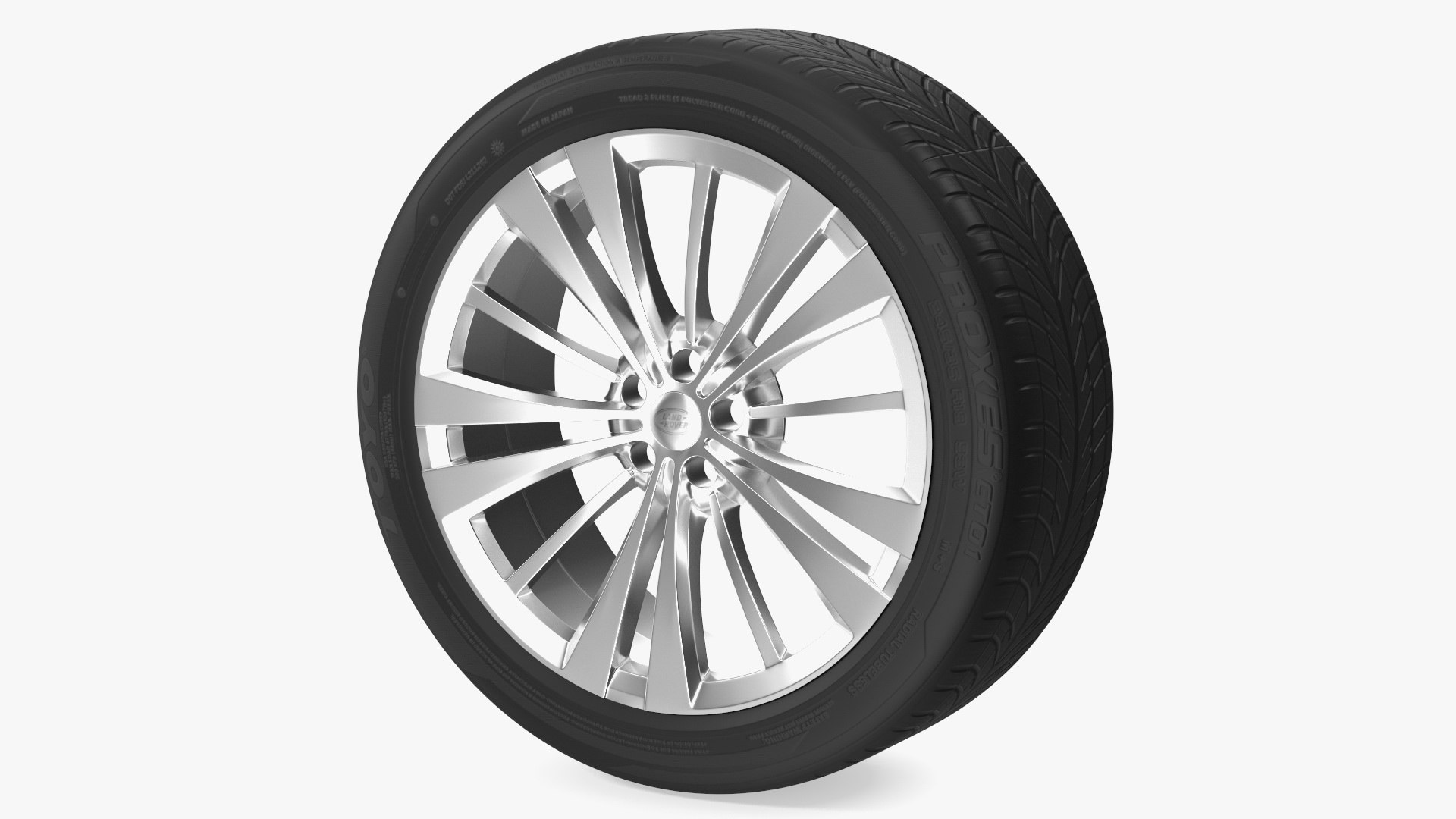 Range Rover Wheel 3D model preview