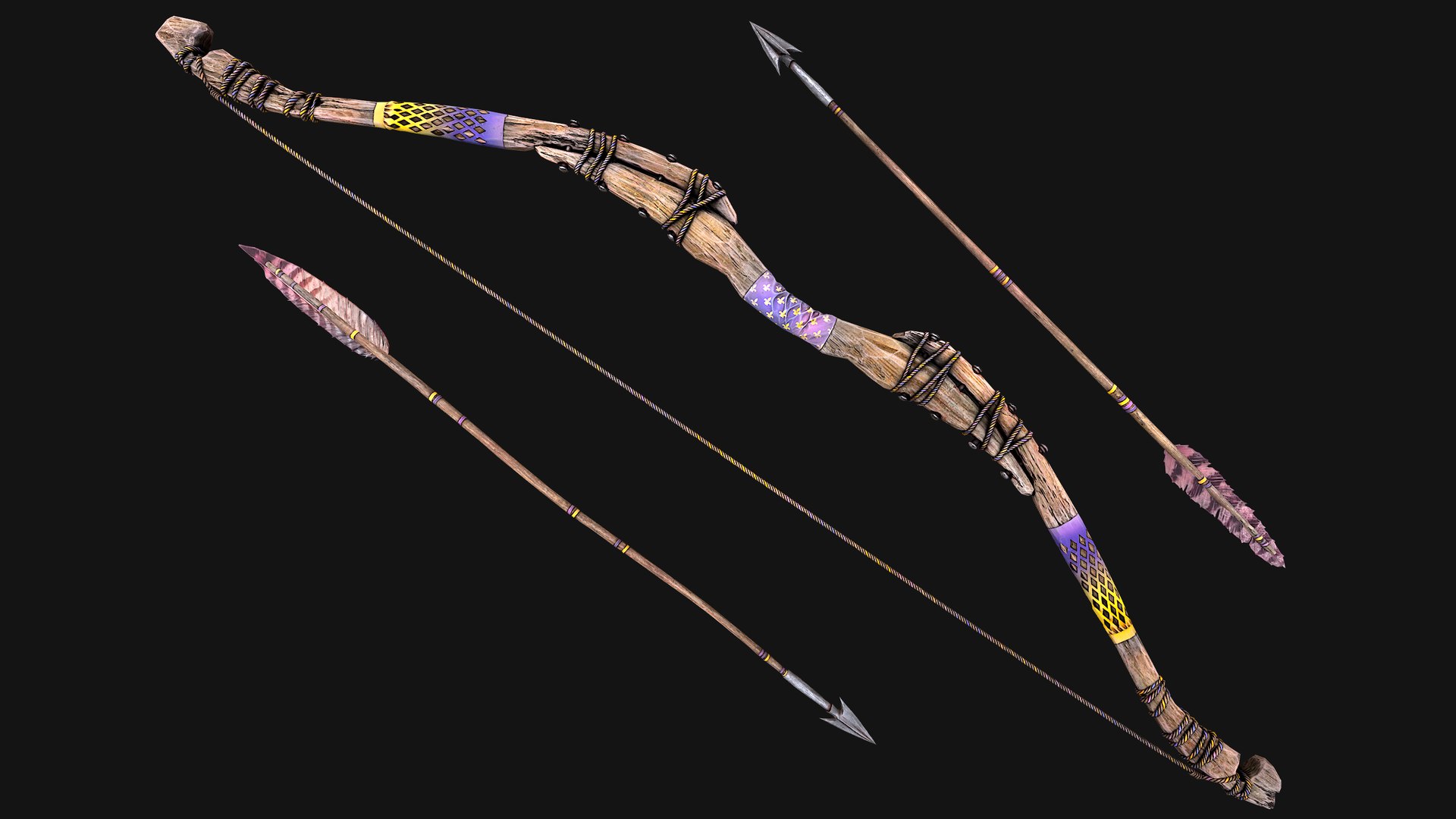 Medieval Wooden Bow Weapon Set model https://p.turbosquid.com/ts-thumb/kj/RO1i45/F4/woodenbowpurple3/png/1757746125/1920x1080/fit_q87/c925905ae754c85b583473c28395e30ed341c503/woodenbowpurple3.jpg