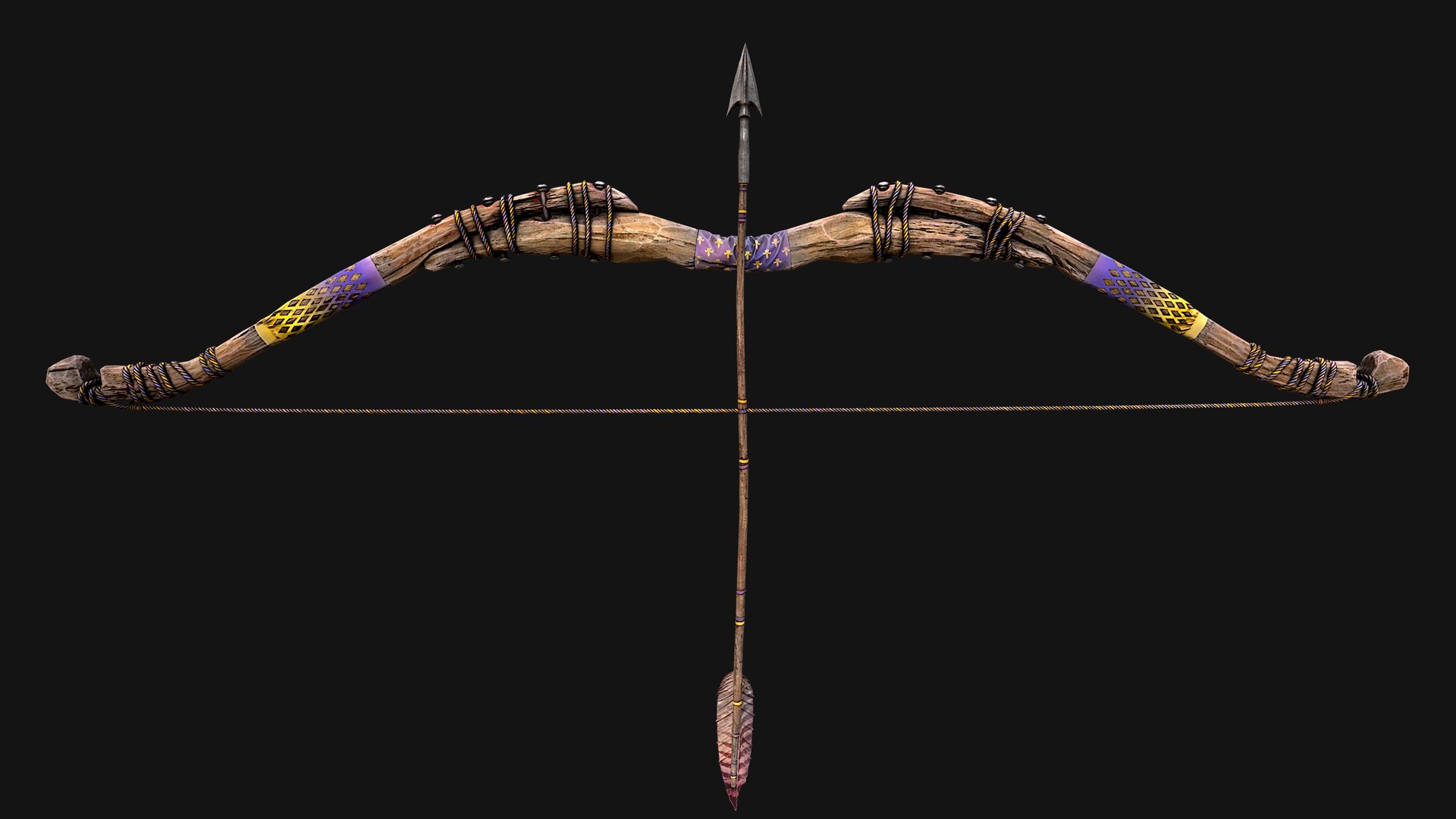 Medieval Wooden Bow Weapon Set model https://p.turbosquid.com/ts-thumb/kj/RO1i45/Zr/woodenbowpurple11/png/1757746126/1920x1080/fit_q87/0cacb067691930e805182fdd5a9579b4fc8913a6/woodenbowpurple11.jpg