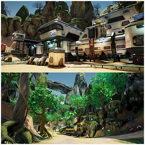 Modular Sci-Fi Military Base