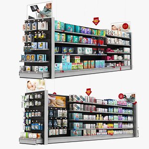 Baby Products Supermarket Rack