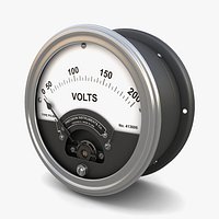 Vintage panel voltmeter