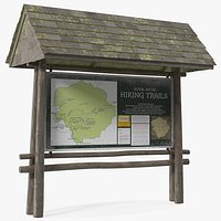 Hiking Information Board Old