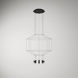 Vibia Wireflow 0401 Geometric Line Chandelier Model