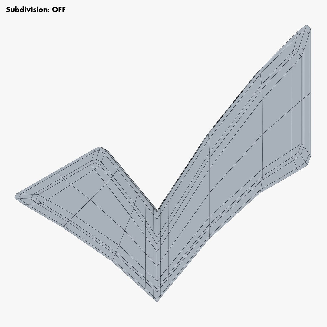 3D Check Mark V 1 - TurboSquid 2007511