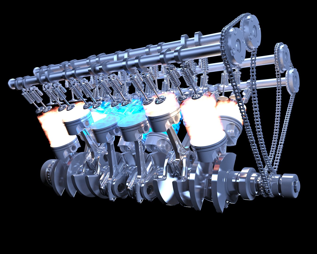 V12 engine ignition 3D model - TurboSquid 1368570