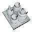 Set di vassoi per condimenti in ceramica