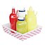 Set di vassoi per condimenti in ceramica