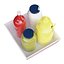 Set di vassoi per condimenti in ceramica