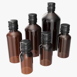 Bottles 6 Set Vitamin and Sport Nutrition model