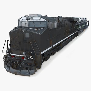 Locomotive with Car Transporter Loaded