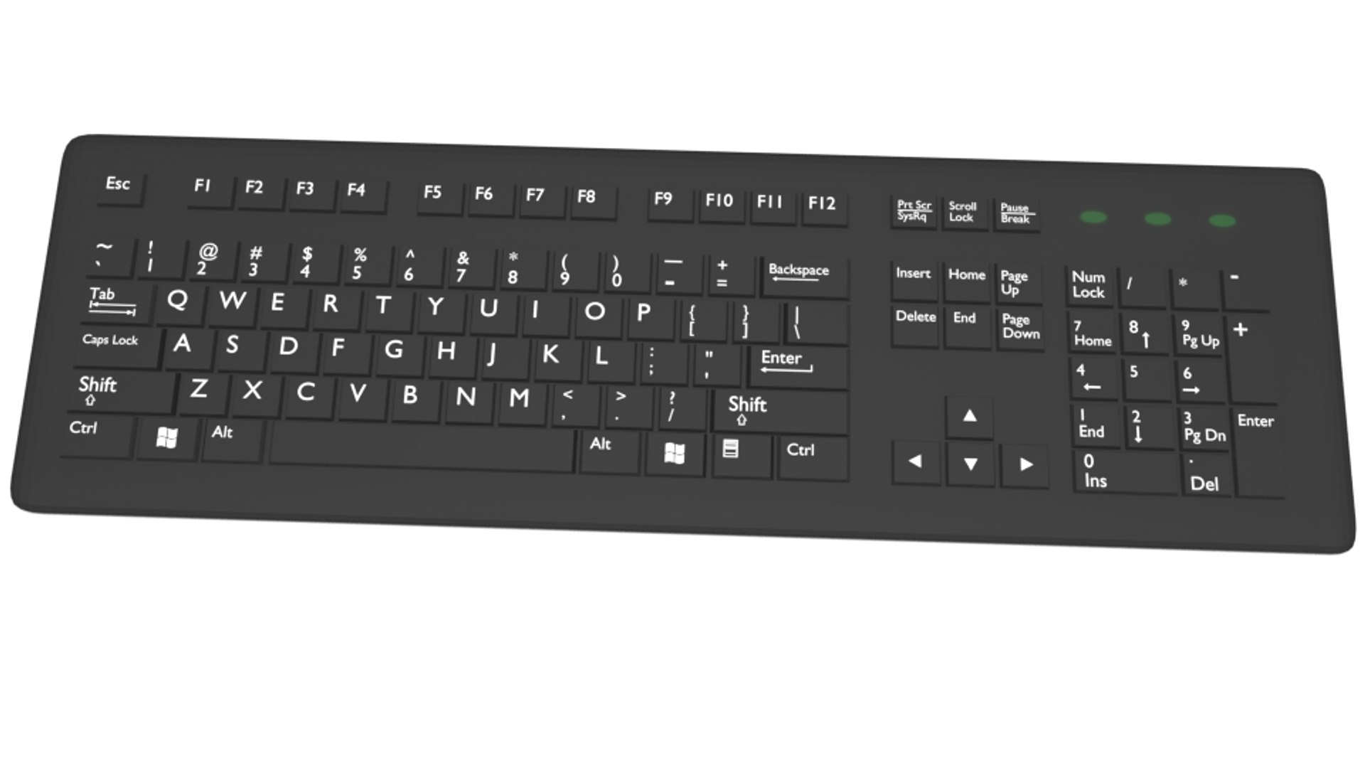 Wireless Keyboard Computer 3d 3ds