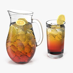 3D Iced Tea Collection model