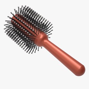 Round Hair Brush 3D model