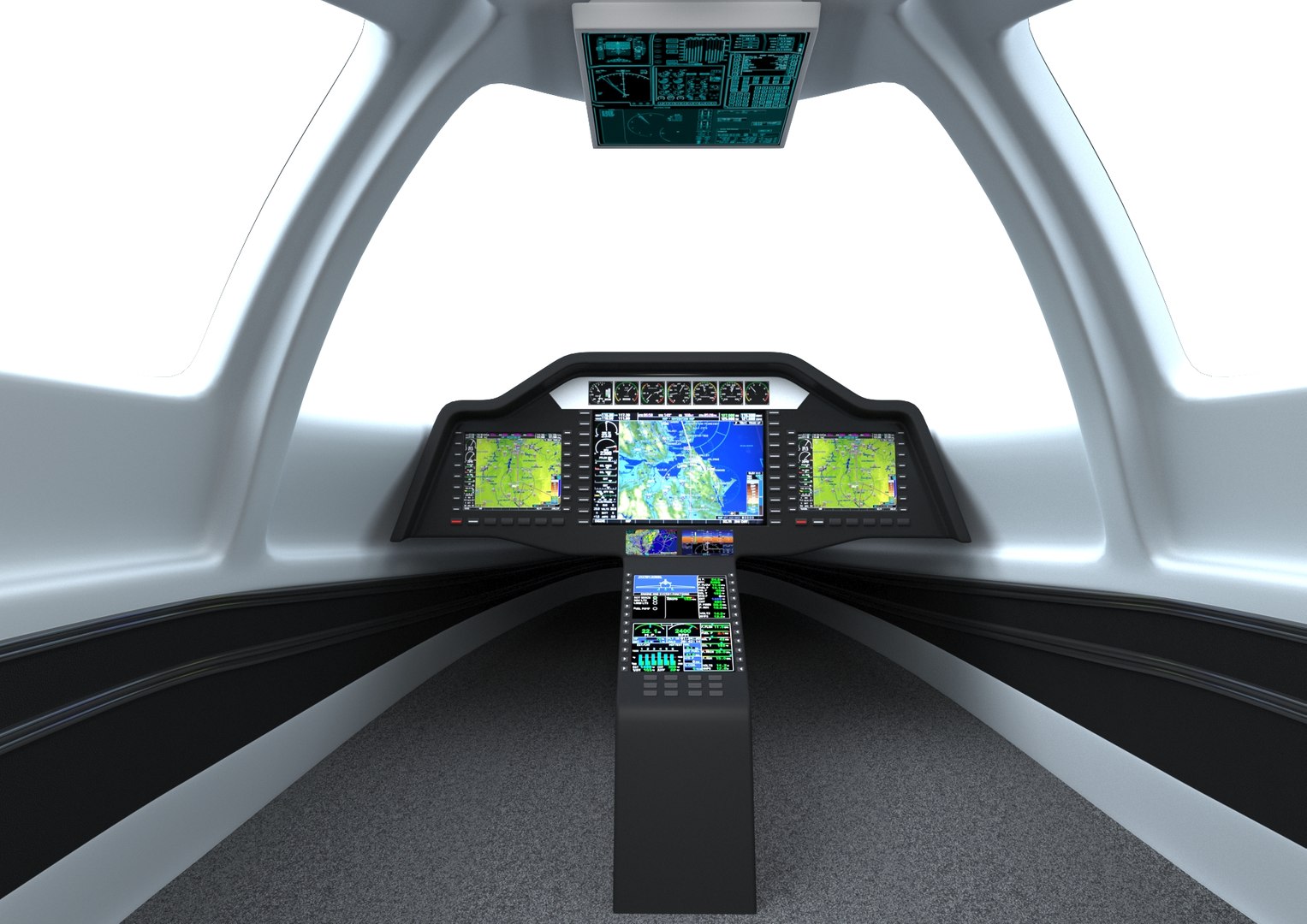 Aircraft Control Panel 3D Model - TurboSquid 1644363