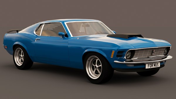 ford mustang boss 429 19703Dモデル - TurboSquid 2031924