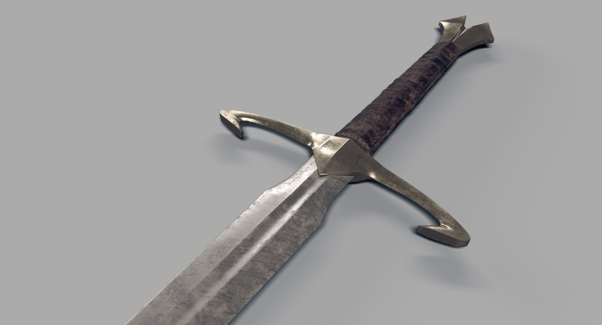 3d Handed Sword Blade Model - Turbosquid 1152219