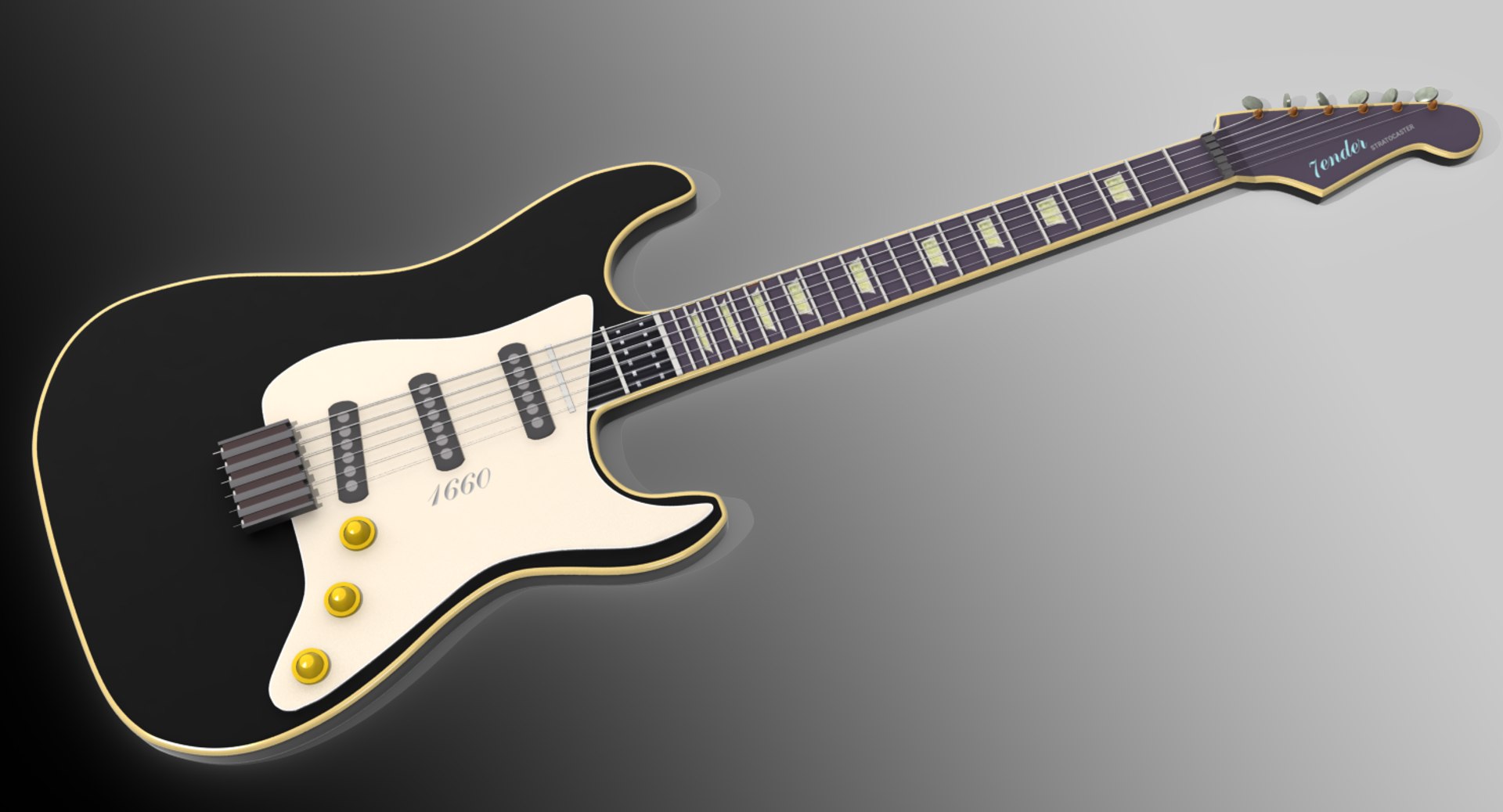 Guitar Originally 3D Model - TurboSquid 1193070