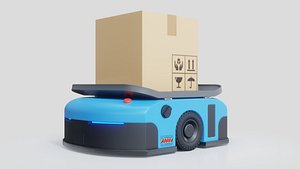 3D warehouse robot automated guided