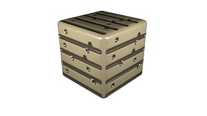 wood plank block minecraft 3D model