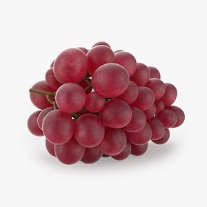 Realistic Red Grapes