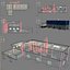 industrial building 3D
