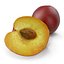 Plum Half 4 3D Model